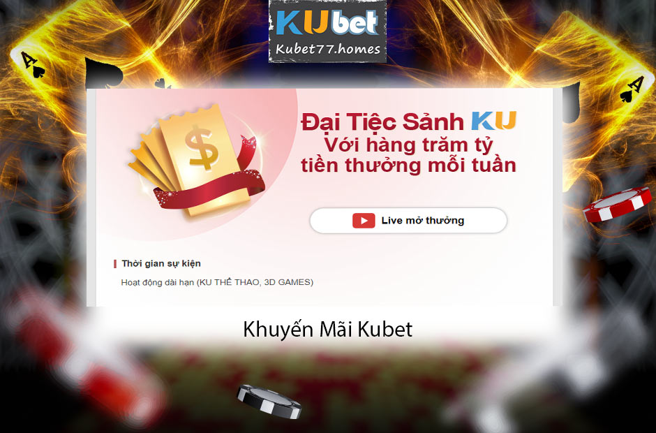 Khuyến mãi Kubet nạp tiền 100% hấp dẫn
